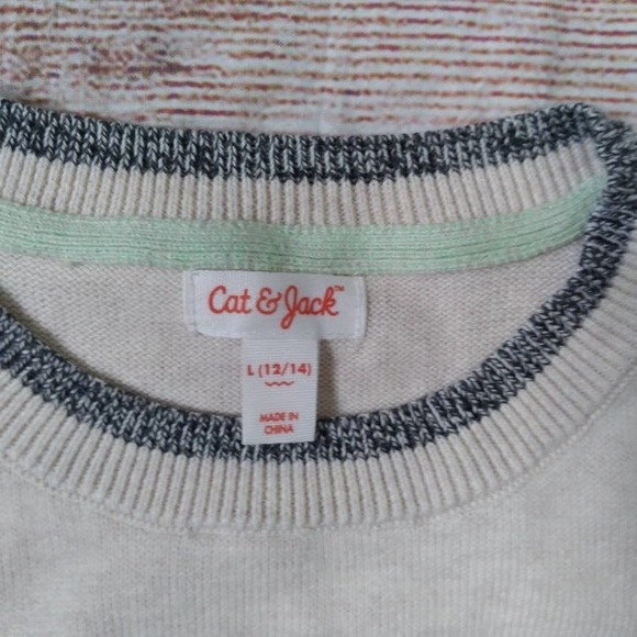 Cat & Jack colorblock sweater sz 12-14 NWT - Picture 2 of 3